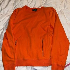Size large orange sweatshirt by Lauren excellent condition